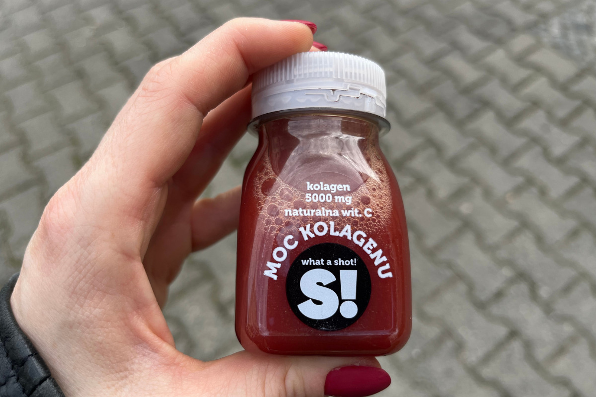 Shot Moc Kolagenu „S!” z Żabki – magiczny eliksir, czy tylko marketingowy cukierek?